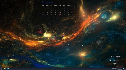 宇宙星河主题（硬件性能显示）