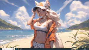 二次元运动猫耳美少女 清纯甜美