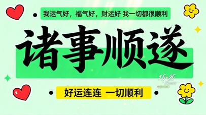 诸事顺遂，一切都好