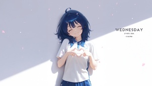 比心女孩