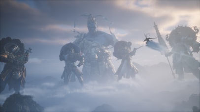 悟空飞向天兵天将