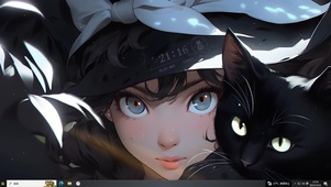 少女与黑猫
