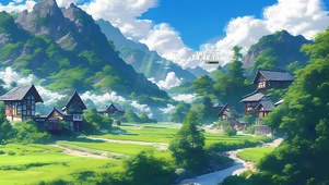 护眼乡村田园