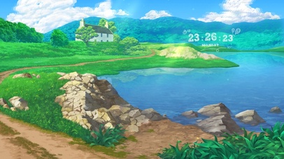 唯美清新治愈湖边房屋