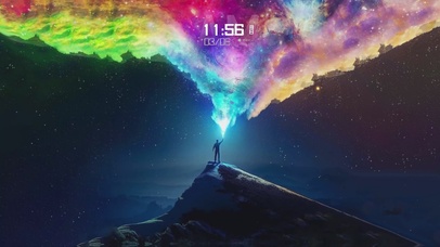 4k五彩斑斓的黑