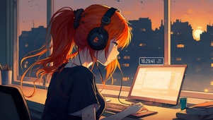 4k学习的女孩