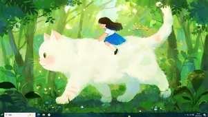 少女与猫 森林奇遇