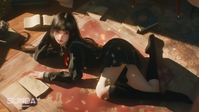 笑容宛如夏日的阳光，灿烂而热烈