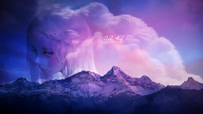 4k唯美星云女孩