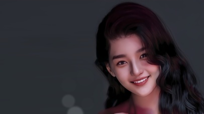 可爱亚洲精致少女