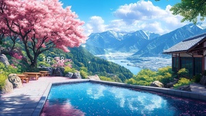治愈山间樱花别墅