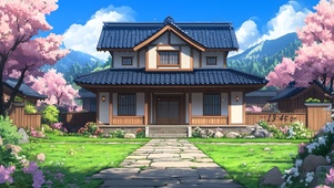 樱花庭院