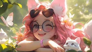 娇艳可爱猫咪