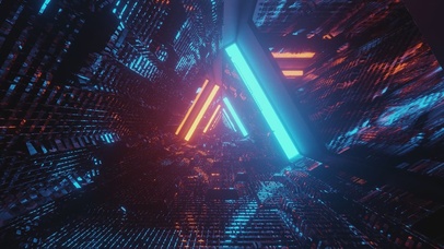 炫酷科技霓虹灯(无限循环)