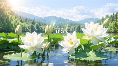 夏日荷花（护眼）