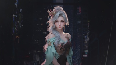 护眼-古风性感美女