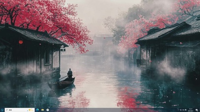 落英渡-桌面主题