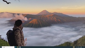 绝美风景 云端火山 日出 夕阳