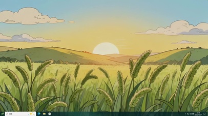 暖意护眼绿野主题