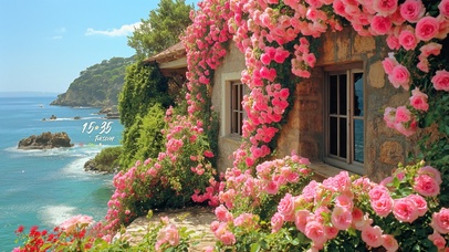 玫瑰清新小木屋