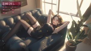 她的微笑带着一种温婉的力量