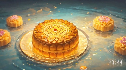 中秋圆圆满满平安喜乐大月饼