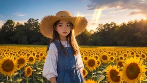 向日葵女孩 4K