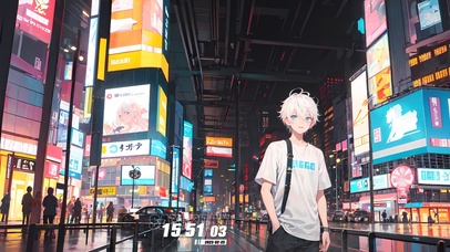 街区赛博男孩街道