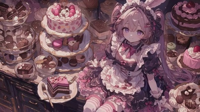 甜品屋兔耳女孩