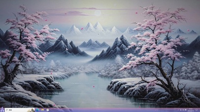 水墨山水AI壁纸-桌面主题