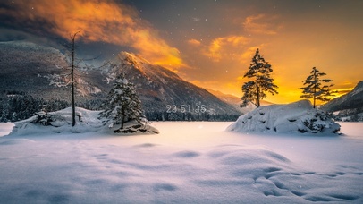 6K超清治愈飘雪