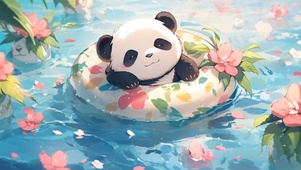 熊猫在漂流