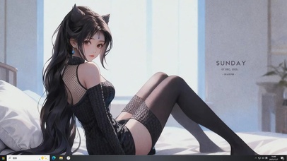 纯欲猫耳黑丝长腿美女