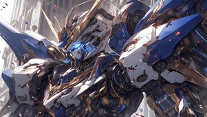 4K蓝色机甲