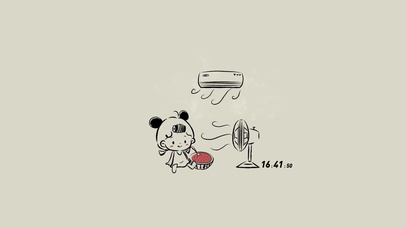 离不开西瓜空调风扇