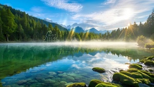 远山 湖泊