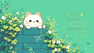 捉迷藏可爱猫