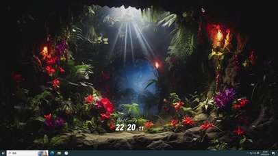 神秘山洞-桌面主题