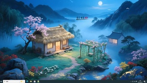 山径幽居图