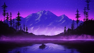 紫 星空