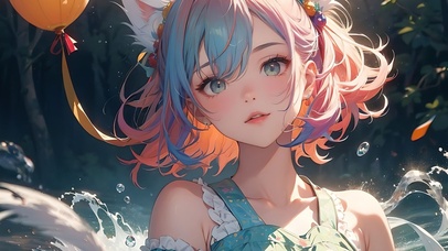 4k夏日猫耳少女