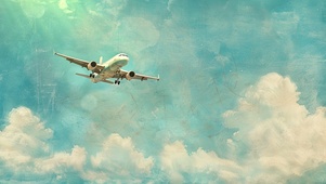 在空中翱翔