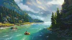 森林河流