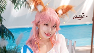 清纯可爱猫娘美女