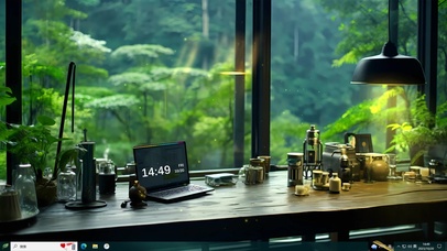 文艺清新护眼桌面	