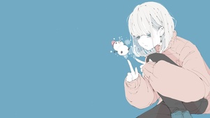 沉思女孩