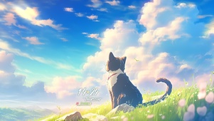发呆的猫咪