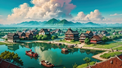 4K唯美治愈古风江南水乡