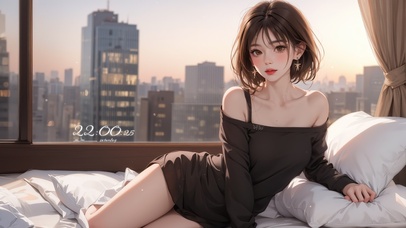 纯欲系短发女生