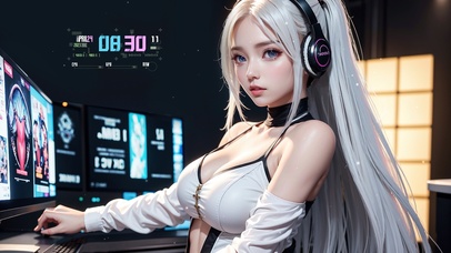 4K清纯气质电竞女孩